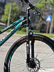 Велосипед гірський спортивний CORSO INTENSE NT-26469 26" чорно-бірюзовий на зріст 130-145 см, фото 7