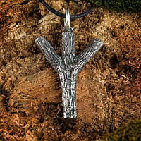 Подвеска-амулет в скандинавском стиле "Руна Альгис", Скандинавский защитный амулет.