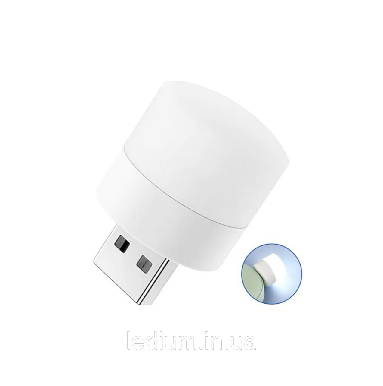 Лампа світлодіодна 1 Ват USB 6000k
