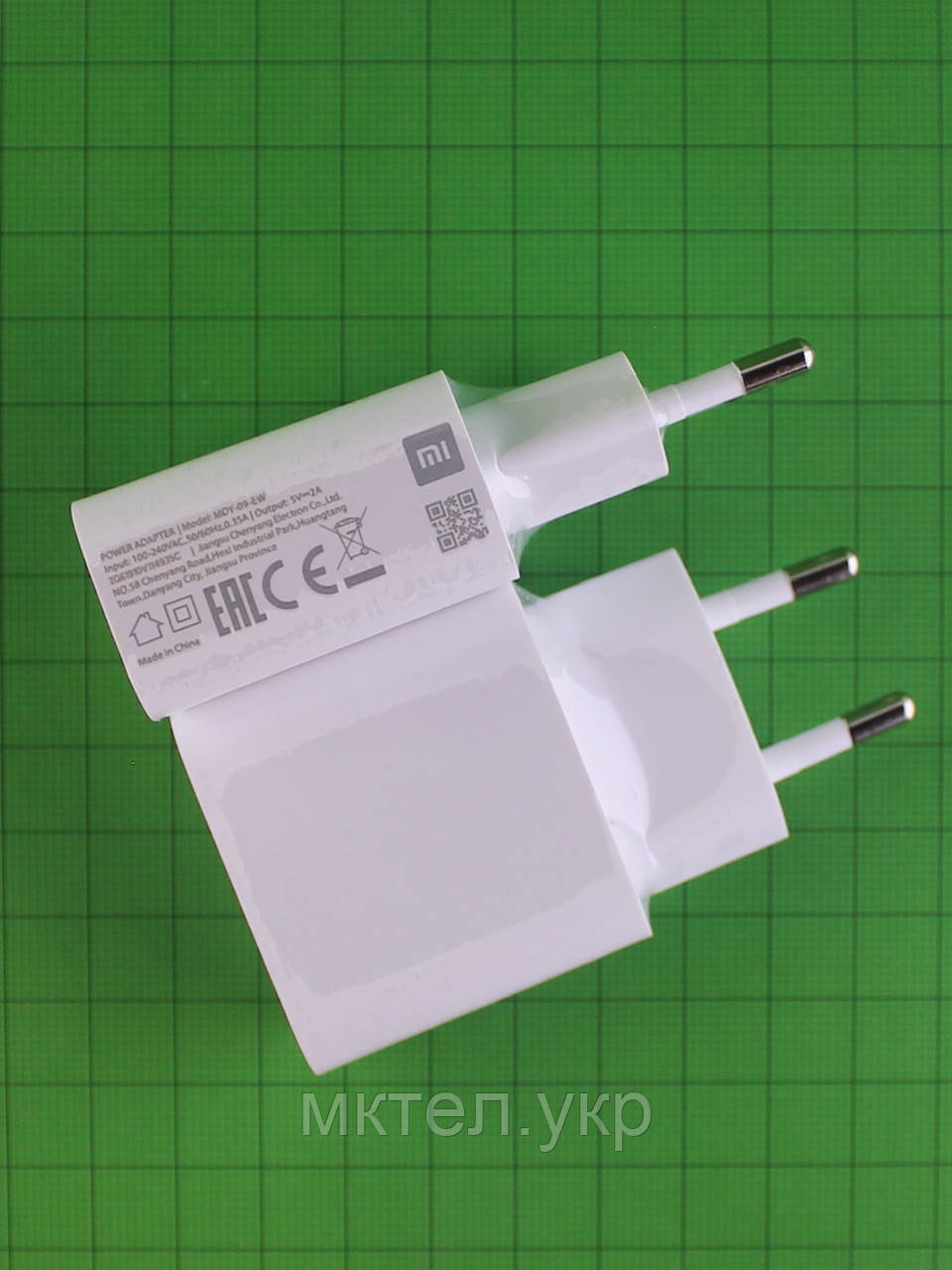 Зарядний пристрій MDY-09-EW 10W Xiaomi USB 2A білий Оригінал (є незначні подряпини)