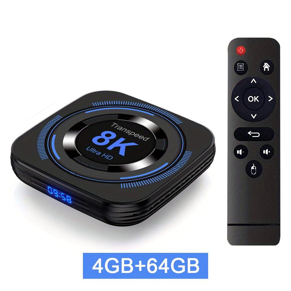 ТВ-бокс Transpeed Android 12, 4 ГБ/64 ГБ, Allwinner H618, 8K/4K, Подвійний Wi-Fi