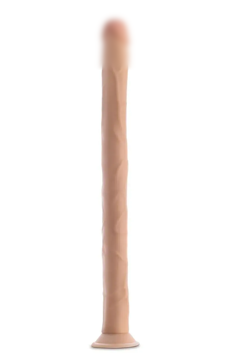 Довгий реалістичний фалоімітатор Blush Dr. Skin 19 inch dildo, 48х3, 2 див., фото 1