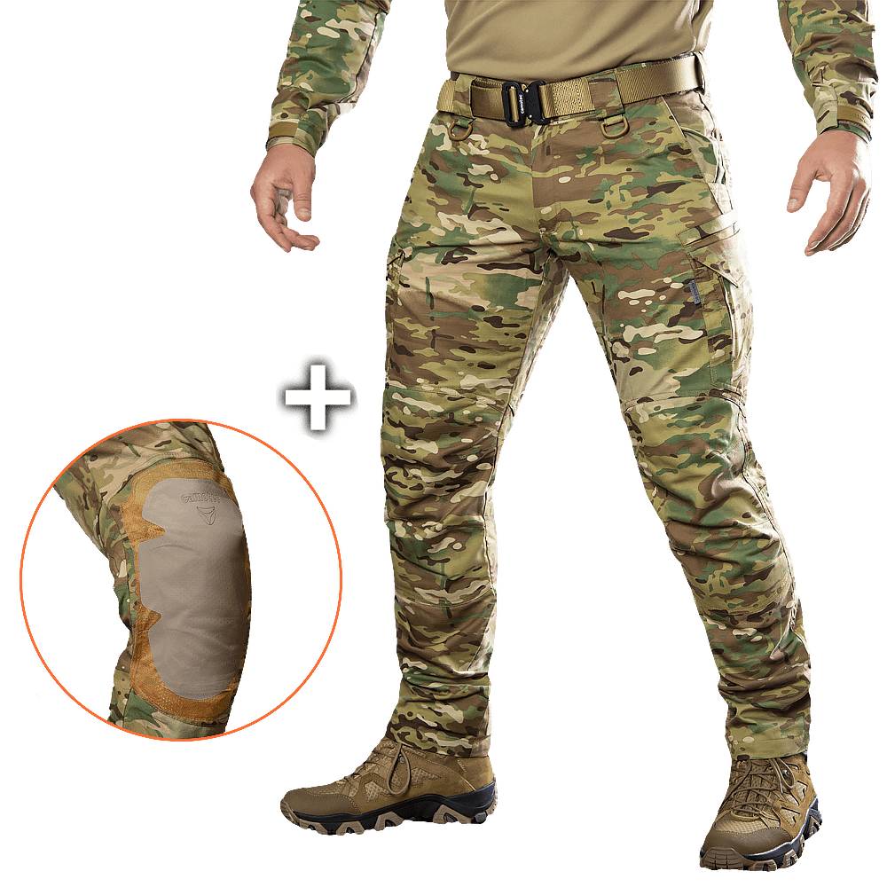 Штани тактичні Герц 2.0 Twill Multicam — армовані, з наколінниками, для ЗСУ та ТРО, фото 1