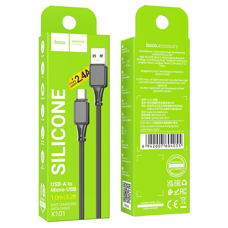 Кабель Hoco X101 Assistant USB - Micro-USB, фото 1
