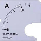Шкала до амперметра щитового e.meter72.a50.scale АС 50А 72х72мм