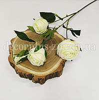 Гілка троянди "Преміум". 4-ка. Айворі