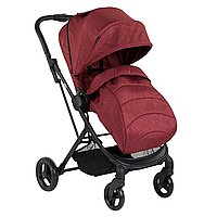 Прогулочная коляска JOY Liliya с реверсивным блоком Вишневый