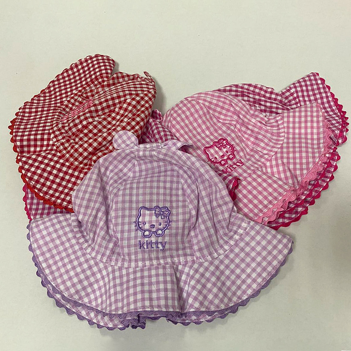 Панама дитяча Оптом для дівчаток р.46-48 бавовна "Kitty" 5250, фото 1
