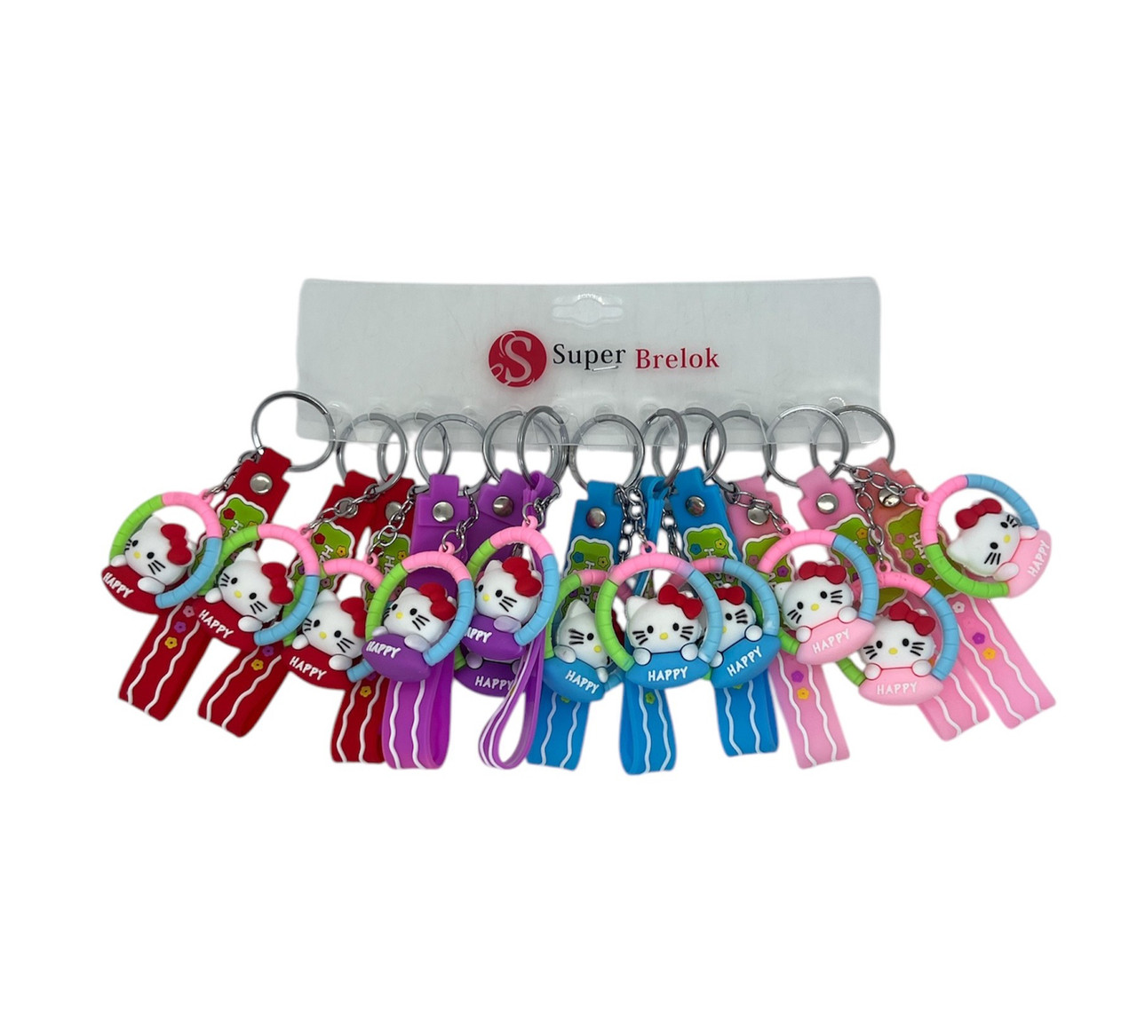 Брелок гумовий Hello Kitty happy