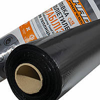 Пленка черная мульчирующая 30 мкм 1 м*1000 м для клубники и овощей полиэтиленовая для мульчирования почвы