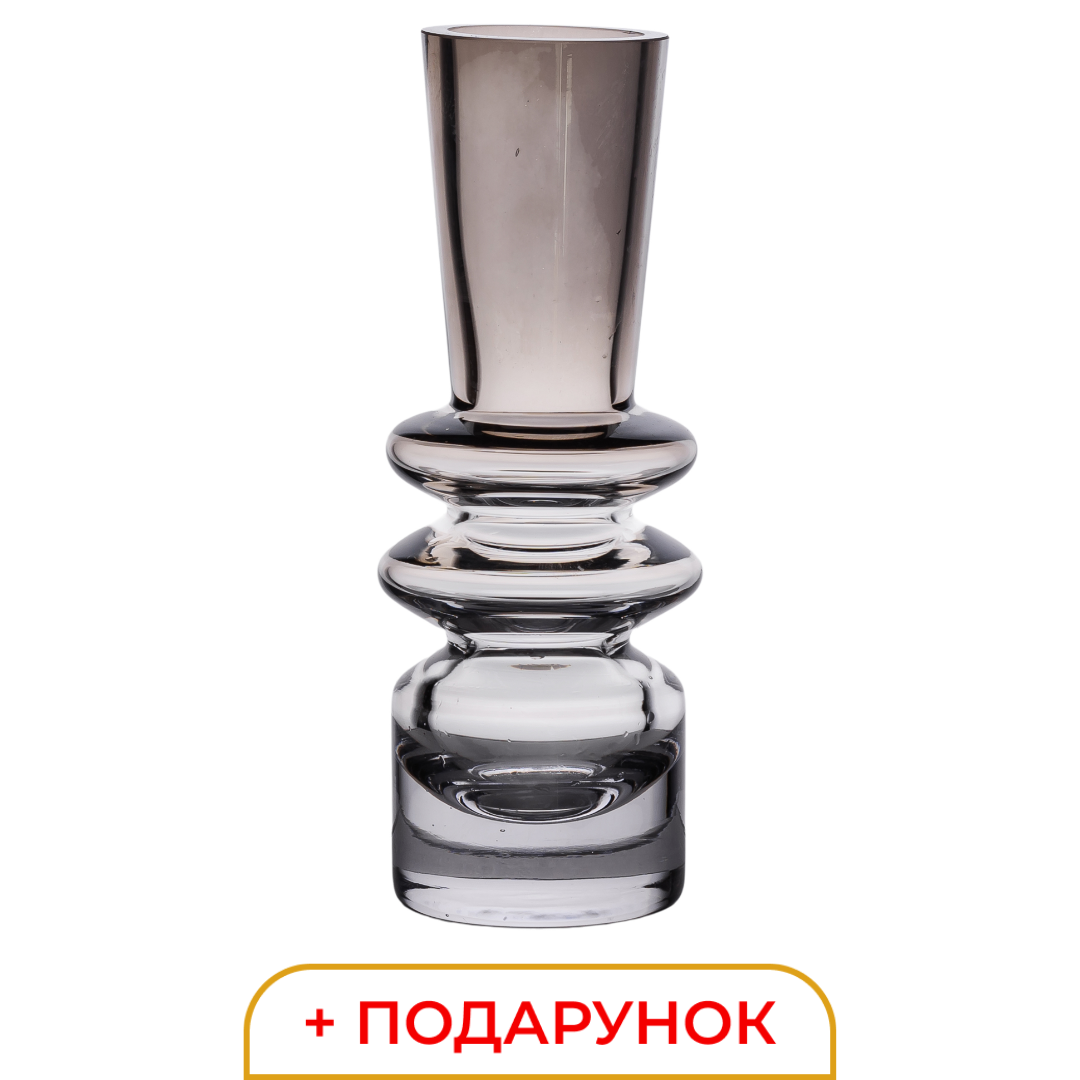 Ваза маленька фігурна 280 мл + 🎁 сучасні вази для квітів Lugi