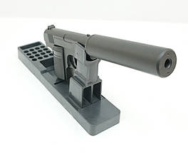 Пістолет компактний із глушником металевий