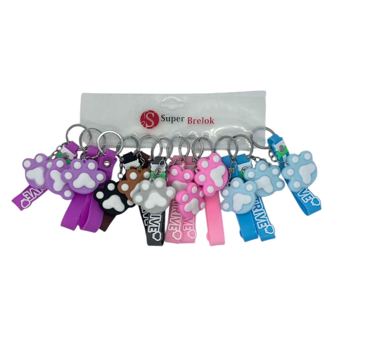 Брелок гумовий лапка, фото 1