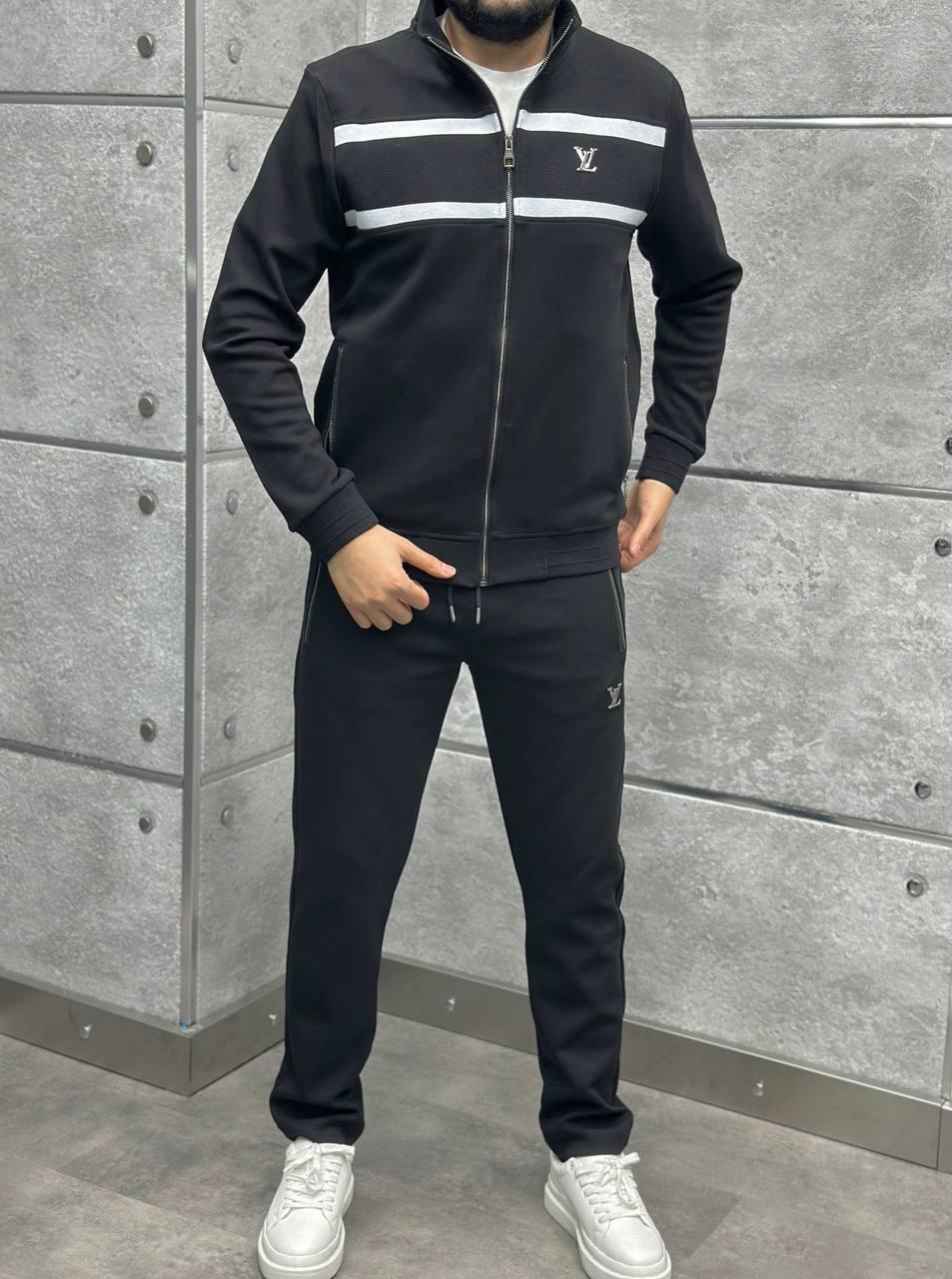 Чоловічий спортивний костюм LOUIS VUITTON CK9501 чорний, фото 1