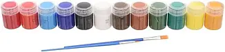 Набір фарб для порцеляни А12015-3/PC1215 Art Nation 12кол.*15мл. + 2 пензлика, фото 3