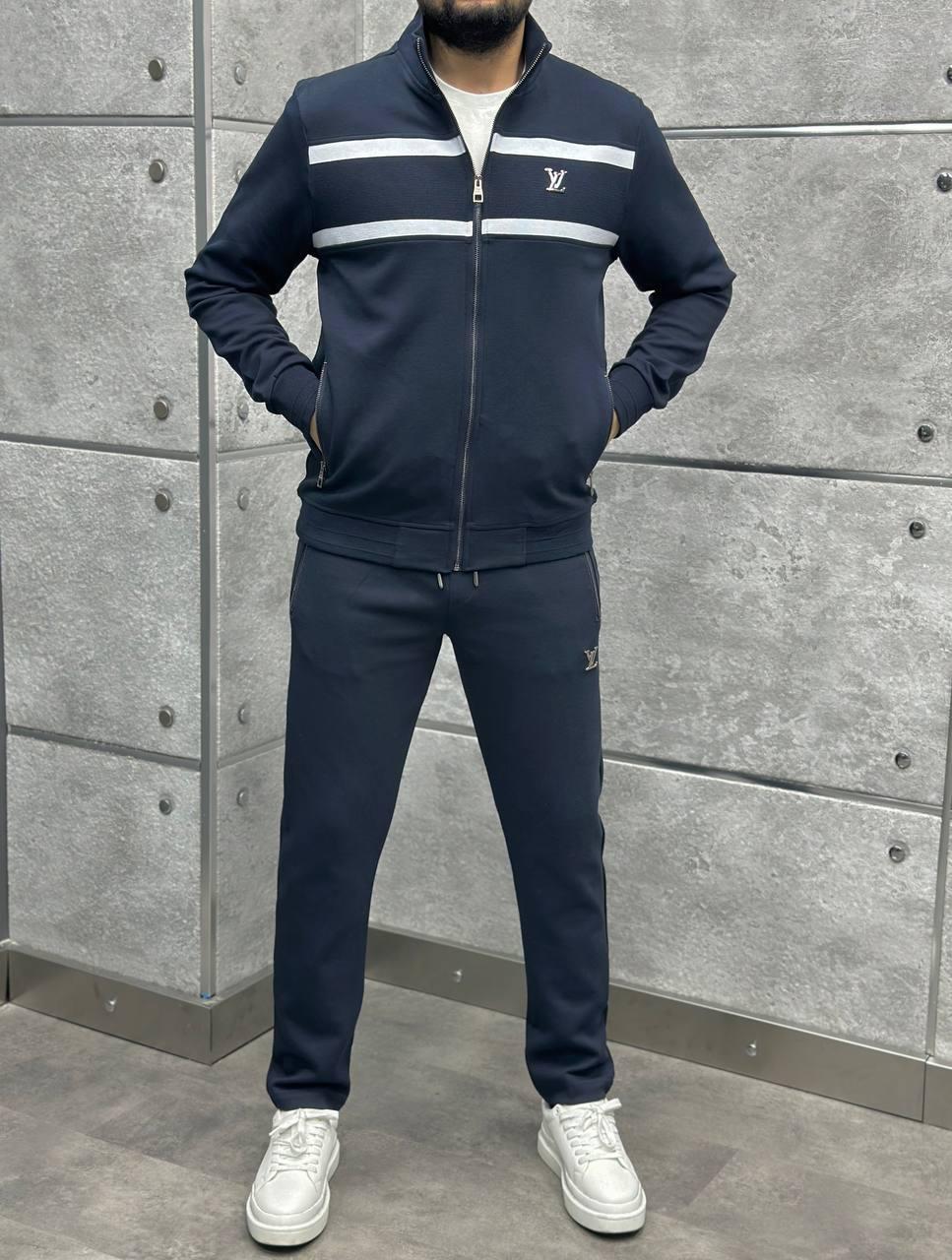 Чоловічий спортивний костюм LOUIS VUITTON CK9500 синій, фото 1
