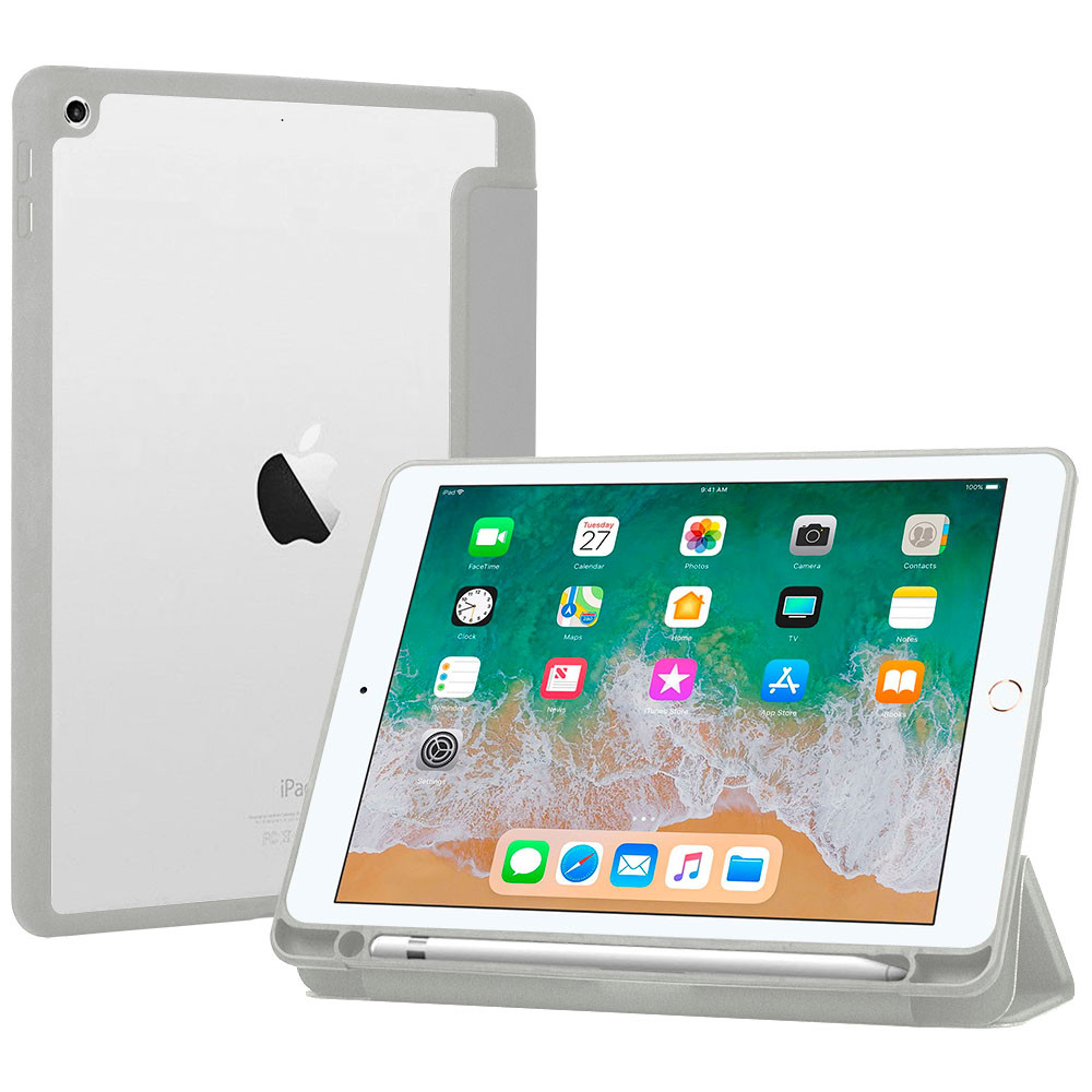 Чохол Galeo Hybrid Case with Pencil Holder для Apple iPad 9.7 2018 A1893, A1954 Grey, фото 1
