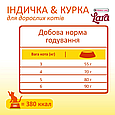 Сухий преміум корм для активних котів Lara Adult with Turkey & Chicken індичка курка 2 кг, фото 4