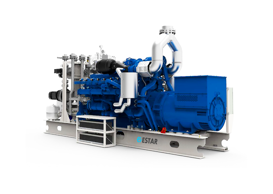 Високовольтна когенераційна газова електростанція ESTAR PC1250O-NG-6.3kV