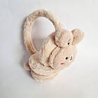 Дитячі хутряні навушники Зайчики, об'єм 52-56 см