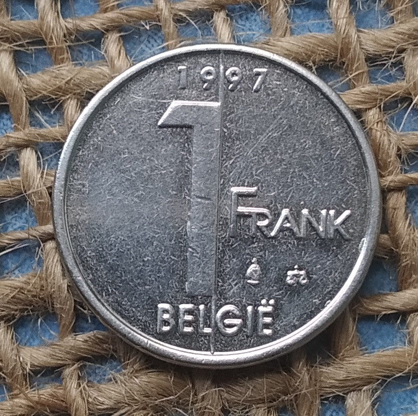 1 франк 1997 року. Бельгiя