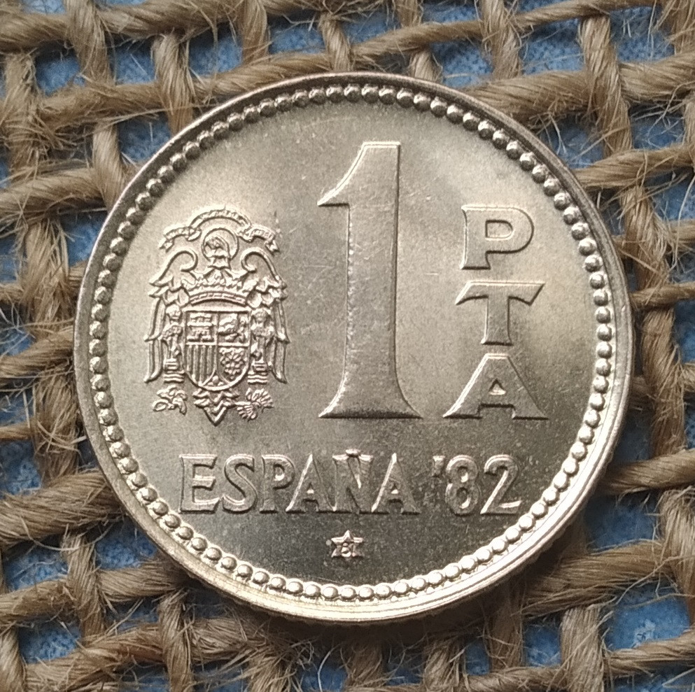 1 песета 1980 року. (81)  Iспанiя
