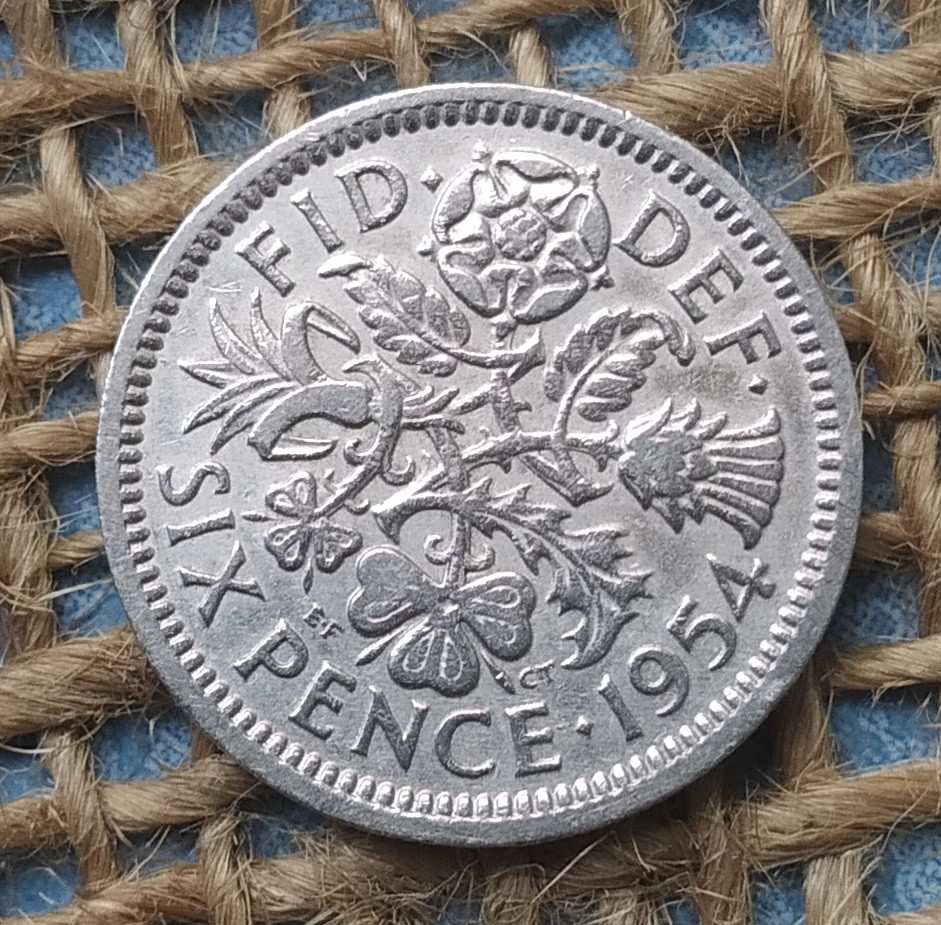 6 пенсiв 1954 року. Велика Британiя