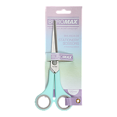 Ножиці, 170 мм, круглі ручки, з гумовими вставками  BM.4504