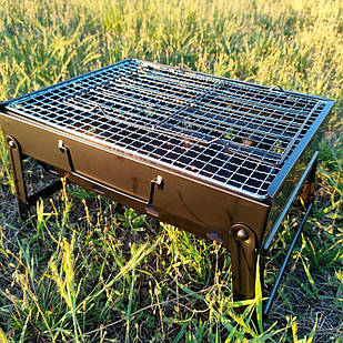Портативний переносний мангал BBQ Mensory - складаний туристичний міні-гриль для барбекю, пікніка та відпочинку