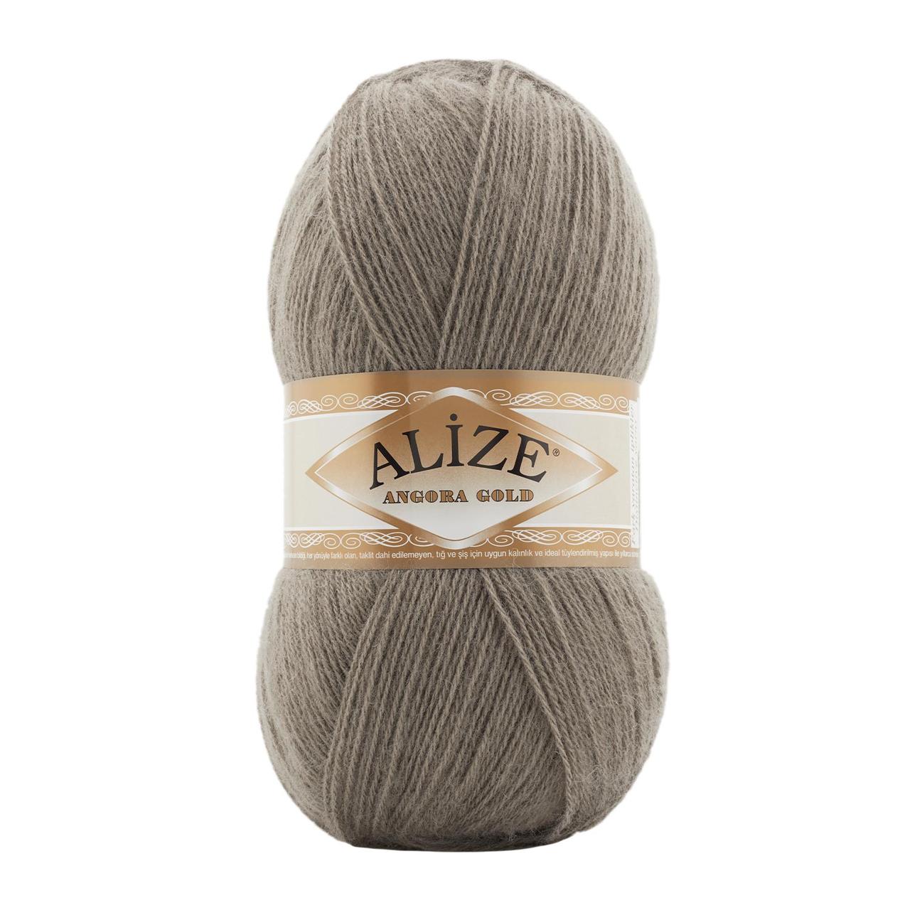 Нитки пряжа для в'язання ANGORA GOLD Ангора Голд від ALIZE Алізе № 283 сірий