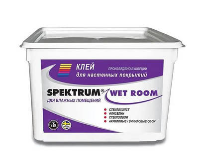 Клей вологостійкий SPEKTRUM WET ROOM для настінних покриттів