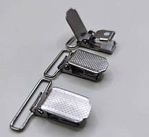 Застібка для підтяжок Темний Нікель (20 мм)