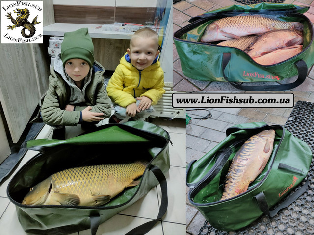 Рибальське Відро LionFish.sub Герметичне, Складне. З ПВХ - Сумка для Рибалки, Підгодовування, Полювання