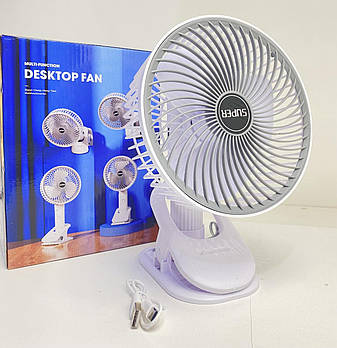 Вентилятор міні з прищіпкою clip+mobile stand ART 10034/ 6369 (40)