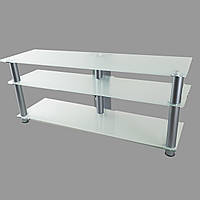 Тумба під TV із скла 1250х350х569 Commus Аскет MX Satin Nks біла