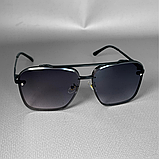 Сонцезахисні окуляри жіночі, чоловічі очки від сонця, сонячні окуляри, квадратні сонце захисні Hechpro (MT999) Ч, фото 5