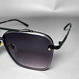 Сонцезахисні окуляри жіночі, чоловічі очки від сонця, сонячні окуляри, квадратні сонце захисні Hechpro (MT999) Ч, фото 6