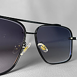 Сонцезахисні окуляри жіночі, чоловічі очки від сонця, сонячні окуляри, квадратні сонце захисні Hechpro (MT999) Ч, фото 8