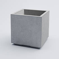 Вазон бетонний Лісабон S 40x40x40 см, вуличний садовий, фото 3