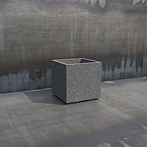 Вазон бетонний Лісабон S 40x40x40 см, вуличний садовий, фото 6