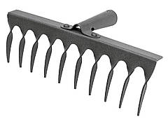 Граблі кручені металеві 10 зубів (ширина 30.5 см)