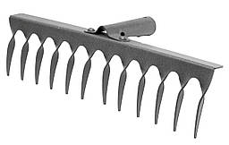 Граблі кручені металеві 12 зубів (ширина 37 см)