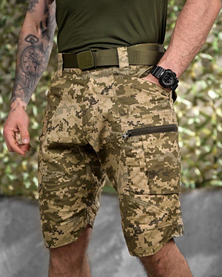 Тактичні шорти з кишенями піксель ріп-стоп PREMIUM ДЛ7039 ТМ, фото 1