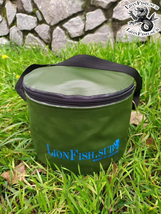Герметичні Відра LionFish.sub із ПВХ. Водонепроникні сумки для трофейних риб, походів, речей.