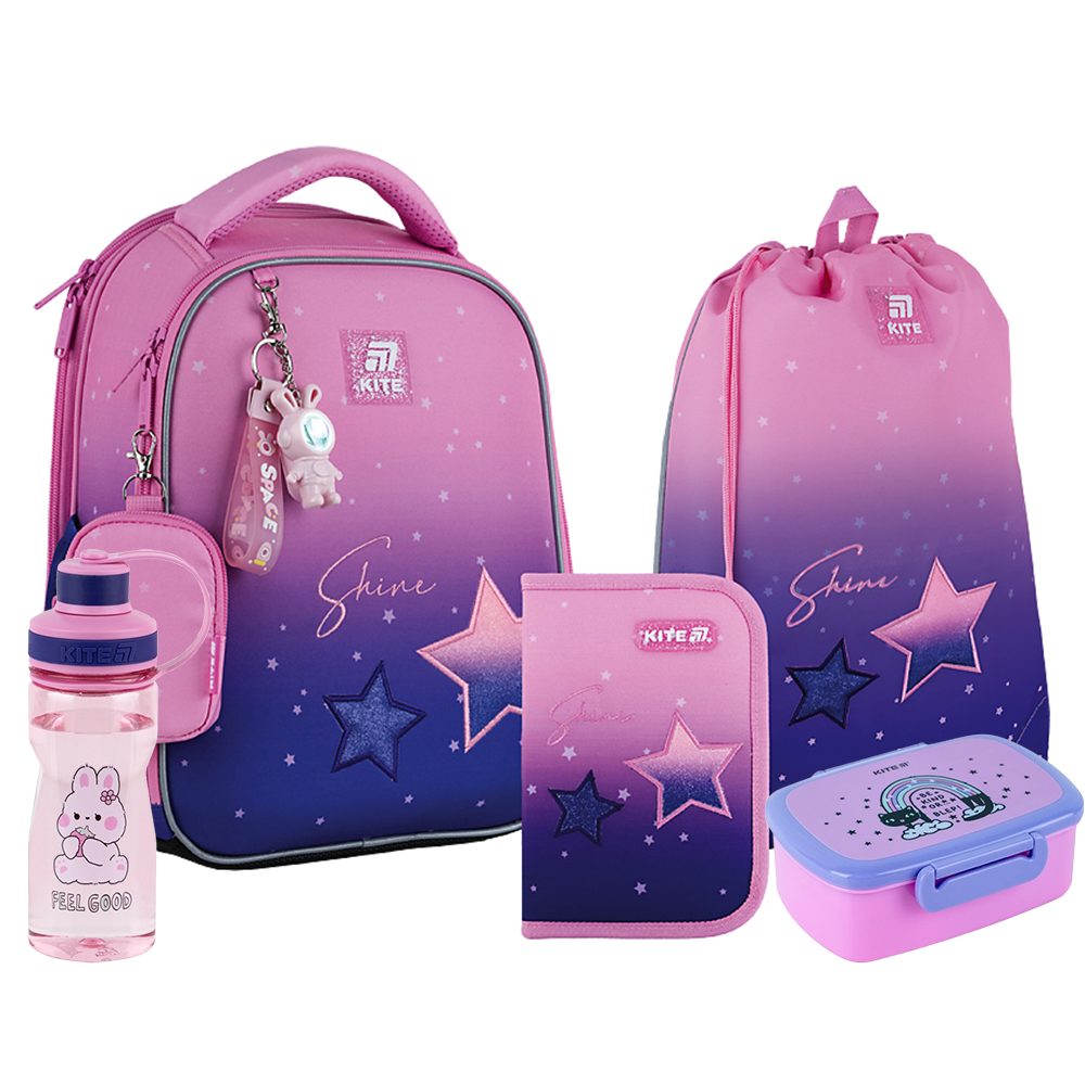 Шкільний набір Kite 5 в 1 Education Sparkling SET_K25-555S-9