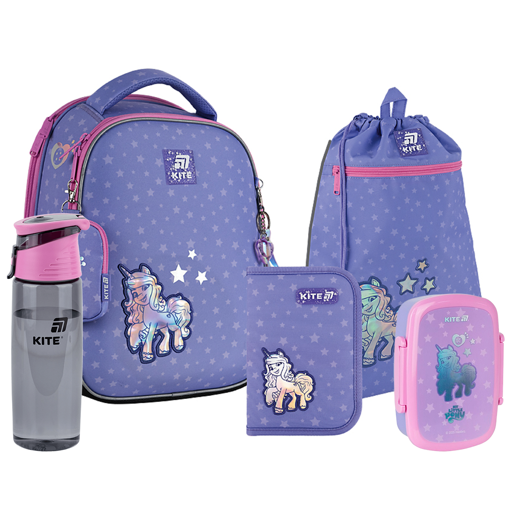 Шкільний набір Kite 5 в 1 Education My Little Pony SET_LP25-555S, фото 1