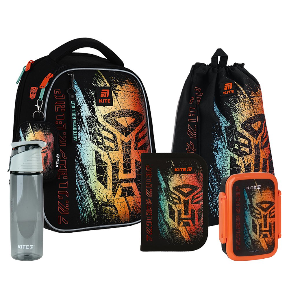 Шкільний набір Kite 5 в 1 Education Transformers Generations SET_TF25-555S