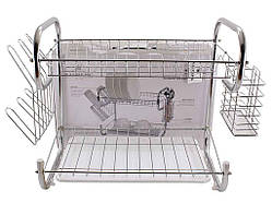 Сушарка для посуду 2-ярусна 40х25х36 см DD08-R008-40 ТМ ZAUBERG