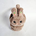 Дитячі хутряні навушники Зайчики вушка моркви, об'єм 52-56 см