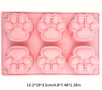 Силіконова форма для мила "Лапки " планшет